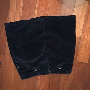 Black courderoy skirt